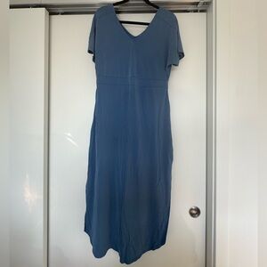 Women’s Cupio Blue Maxi V-neck Dress M